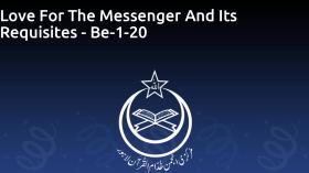 Love For The Messenger And Its Requisites - Be-1-20