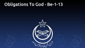 Obligations To God - Be-1-13