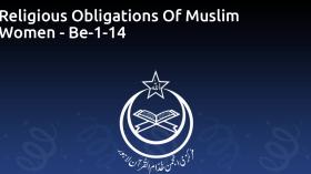 Religious Obligations Of Muslim Women - Be-1-14