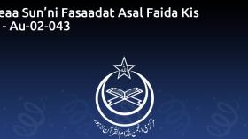 Sheaa Sun’ni Fasaadat Asal Faida Kis Ko - Au-02-043
