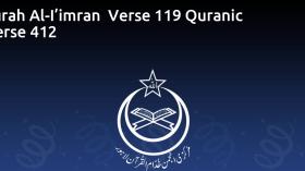 Surah Al-I’imran  Verse 119 Quranic Verse 412