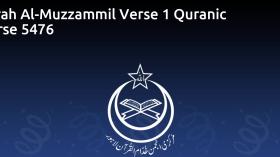 Surah Al-Muzzammil Verse 1 Quranic Verse 5476